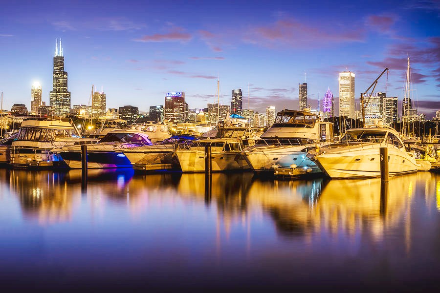 Boats in City Pier